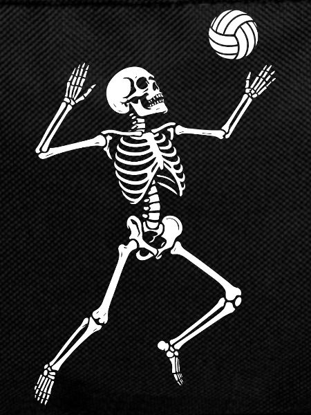 Skeleton Volleyball Silhouette