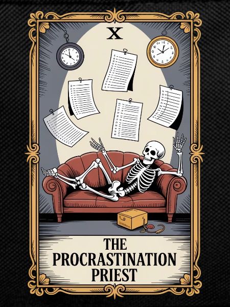 The Procrastination Priest Skeleton Procrastination