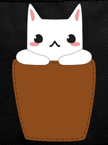 Cat in breast pocket