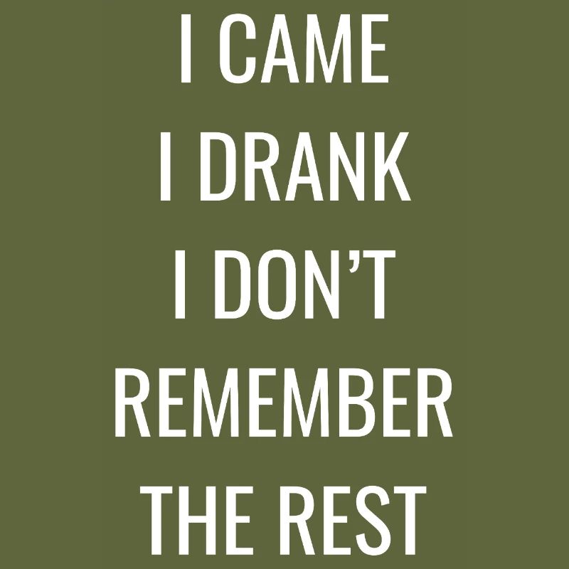 I Came I Drank I Don’t Remember