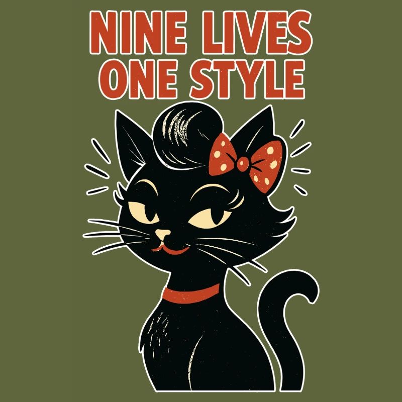 Rockabilly Cat: 50s Retro