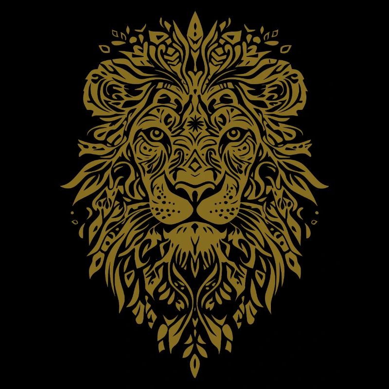 Lion Face Mandala