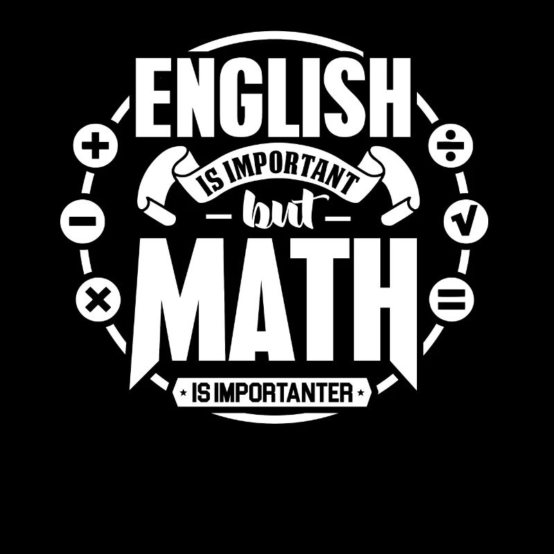 Chemise de professeur de maths L'anglais est un cadeau important
