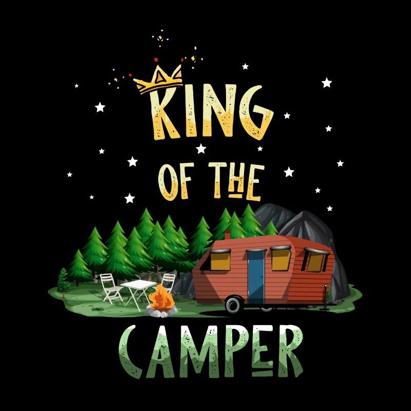 Camping König Camper Wohnwagen Geschenk