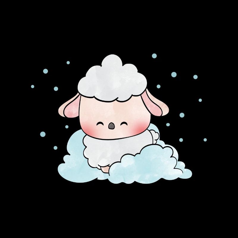Schaf auf Wolken