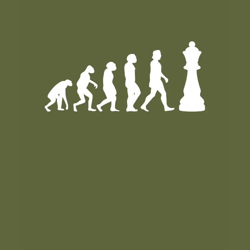 SCHACH SCHACHSPIELER SCHACHBRETT Chess Evolution