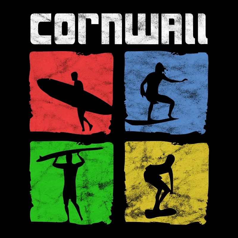 Surf pour surfeurs Vintage Cornwall Idée cadeau