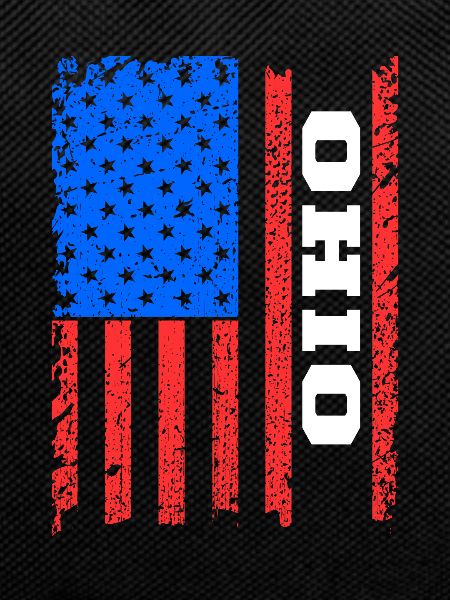 Ohio Usa flags gift
