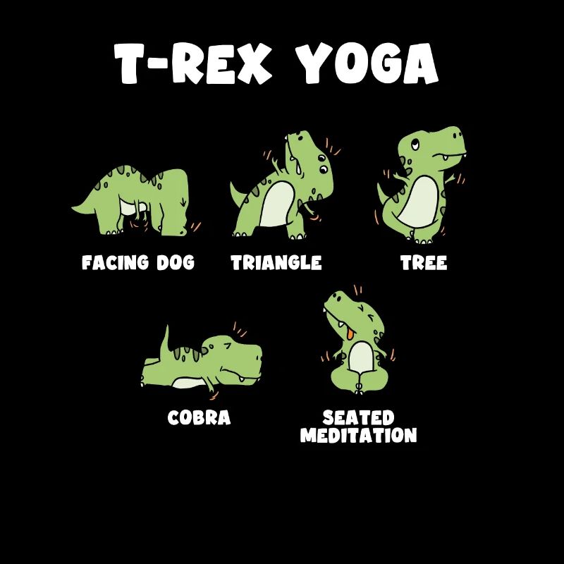 T rex Yoga geschenk