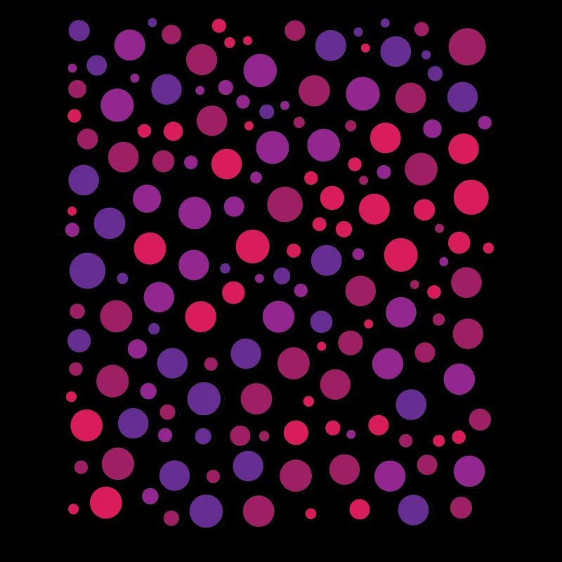 Playful Polka Dot Pattern Red Violet Circle