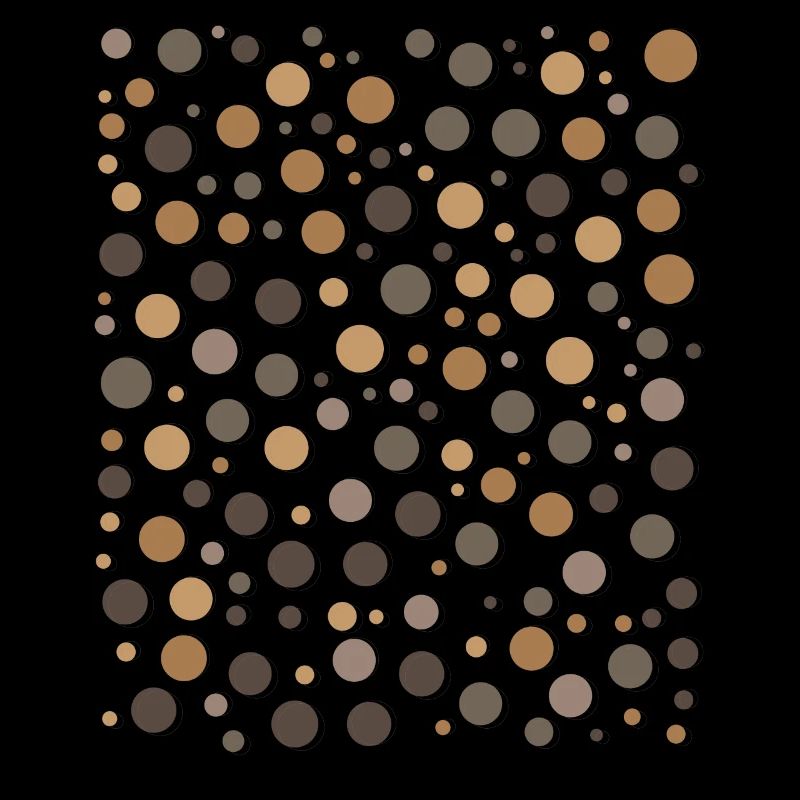 Playful Polka Dot Pattern Brown Gray Circles