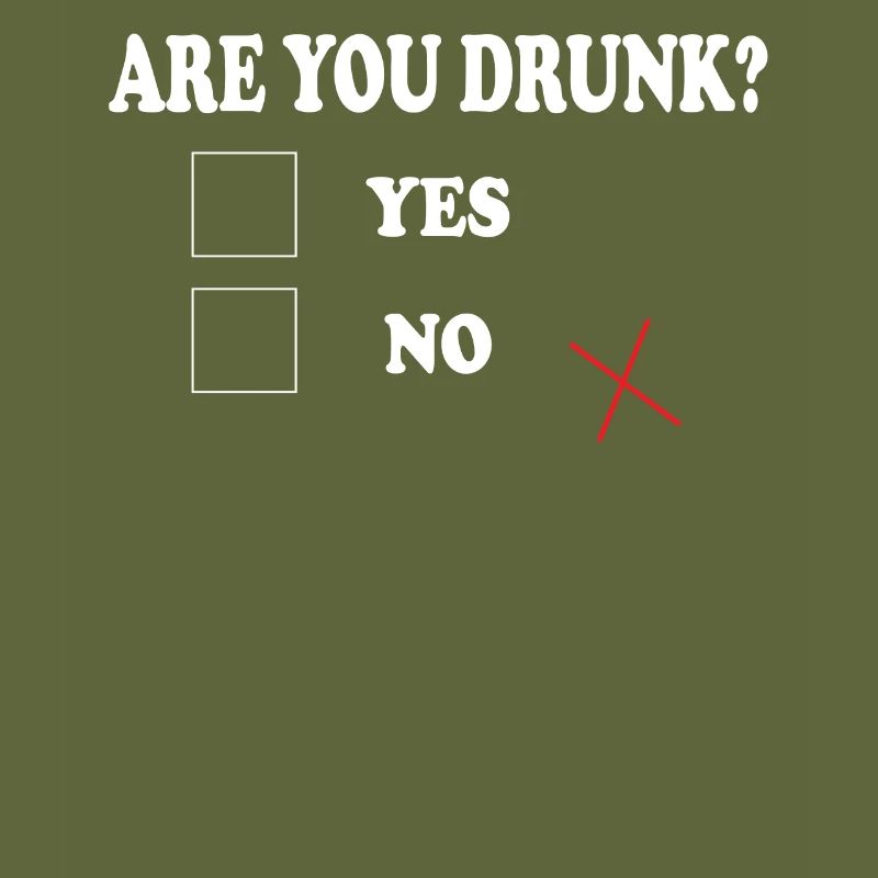 Êtes-vous ivre? Oui Non Devis Party Alcool
