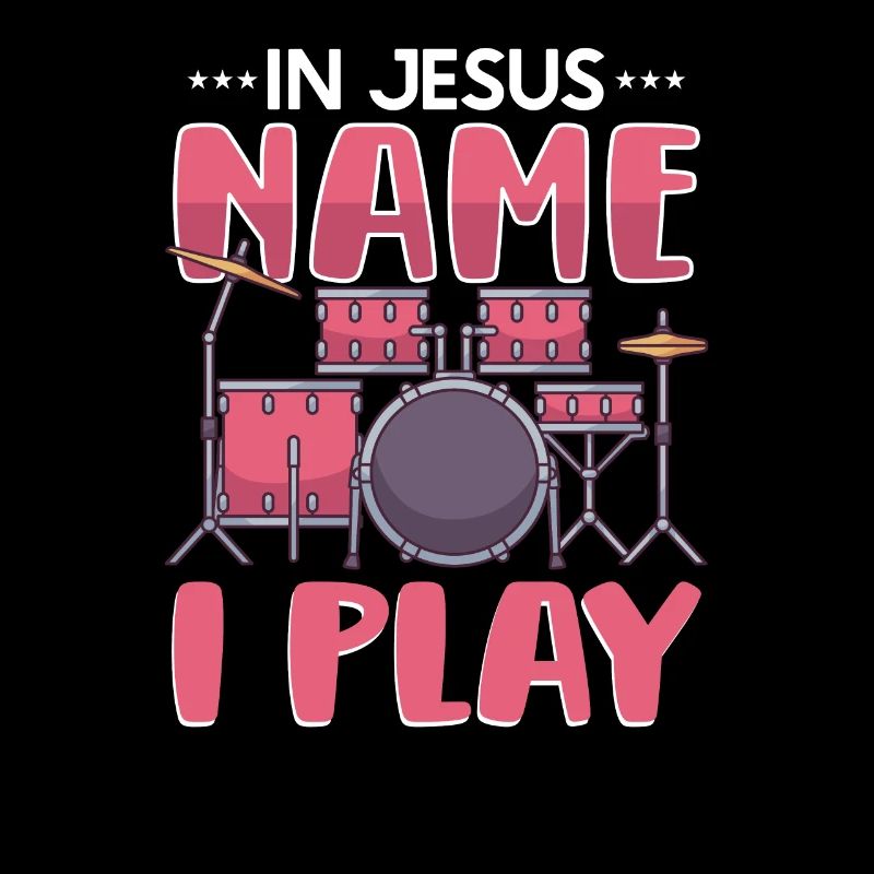 Drum Player Jesus Drum set Pick Jesus Drums Player