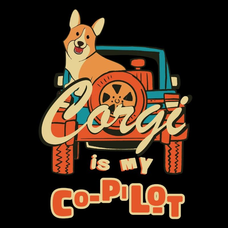 Corgi est mon ami assistant copilote animal de compagnie
