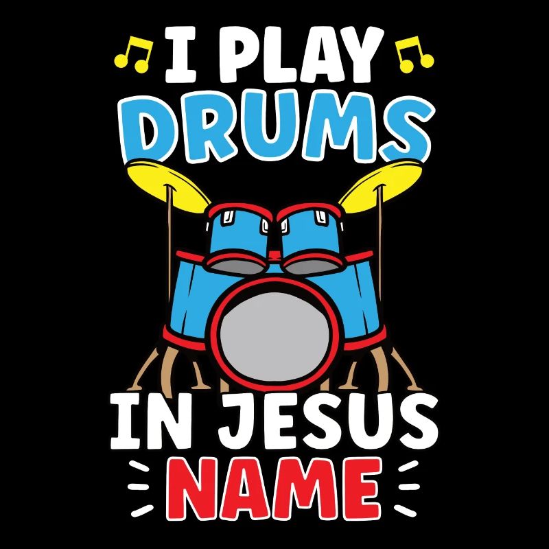 Drum Player Jesus Drum set Pick Jesus Drums Player