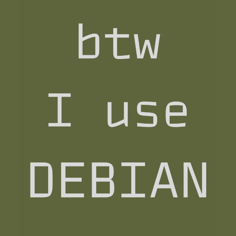 btw I use Debian Linux