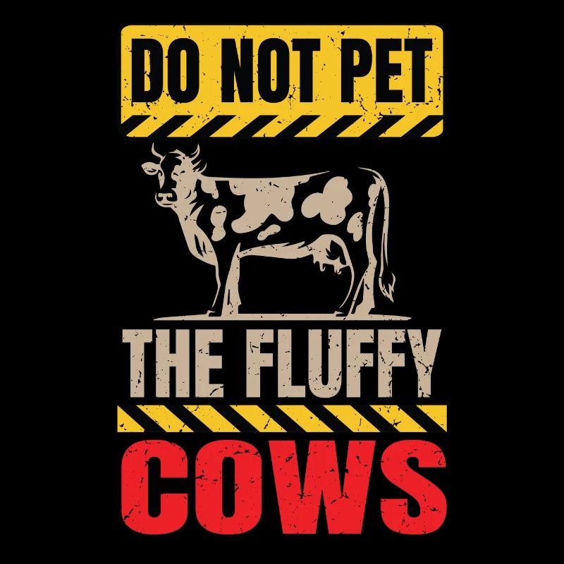 Do not pet the fluffy cows