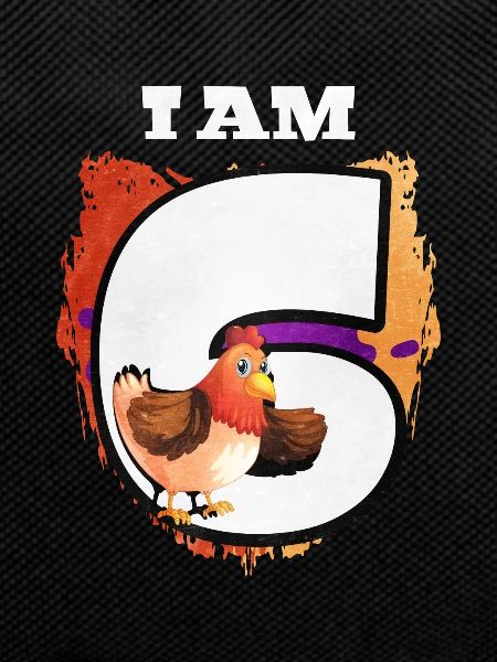 I am 6 chickens