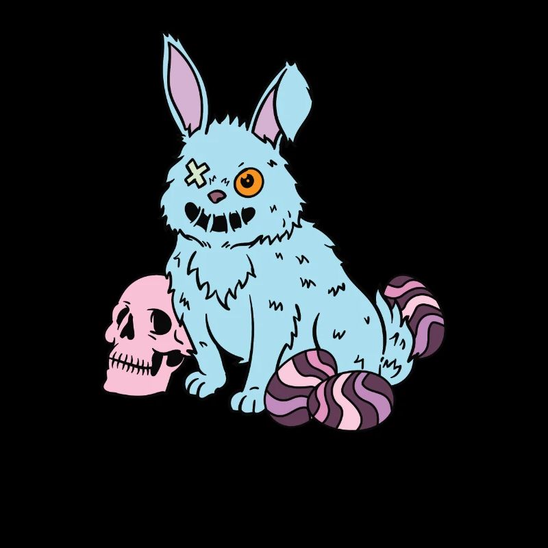 Gothic Rabbit Gothic Rabbit Gothic Easter Emo Goth