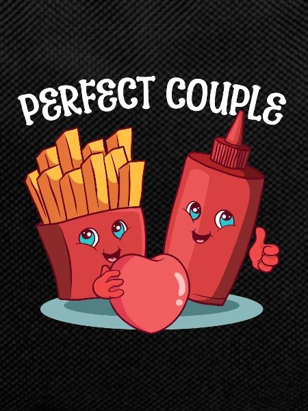 Pair of ketchup fries