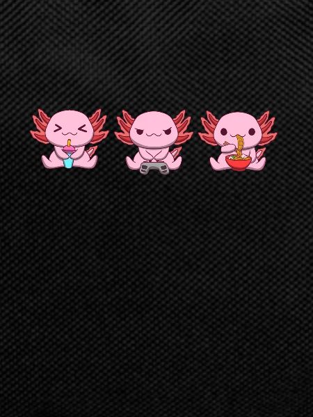 Axolotl Boba Tea Gaming Frame