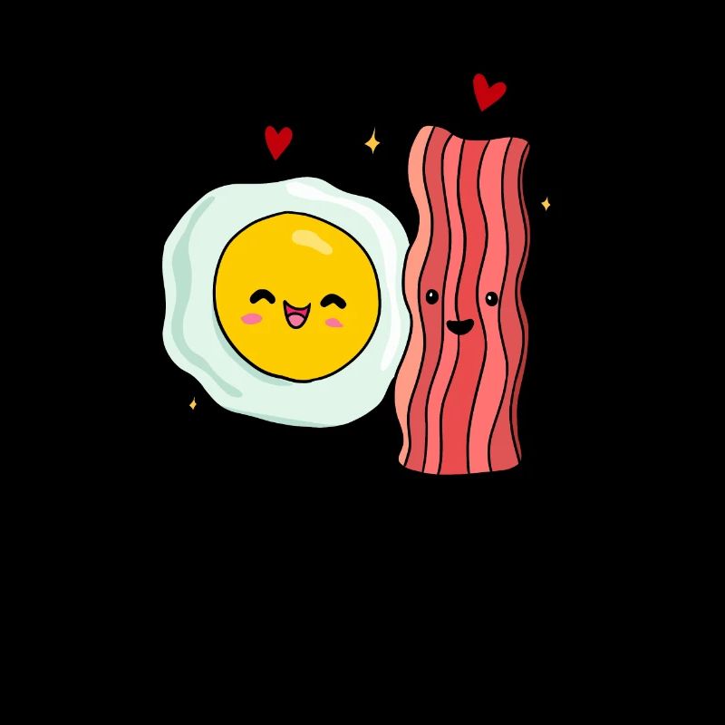 Egg Fried Egg Bacon Couple