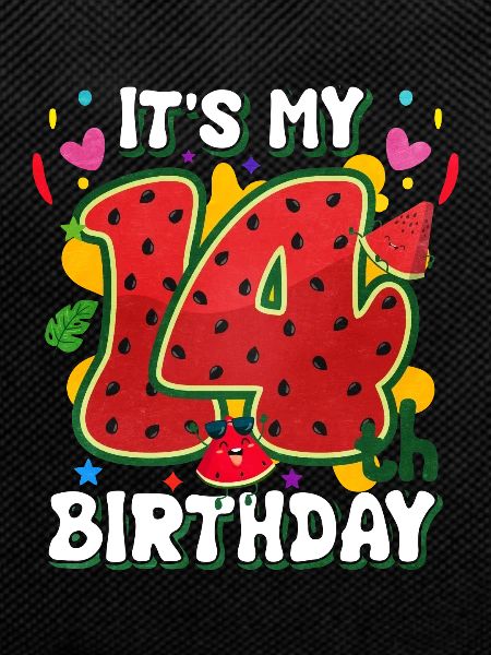 14th Birthday Watermelon Summer Gift