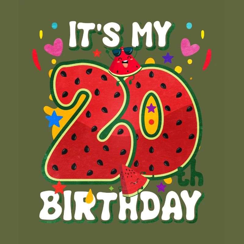20. Geburtstag Wassermelone Sommer Geschenk