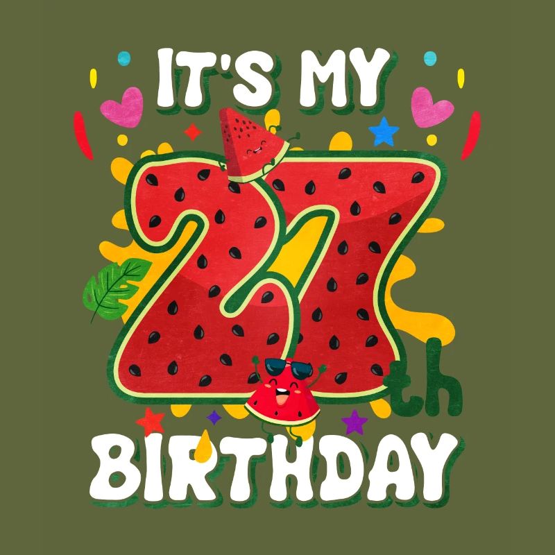 27. Geburtstag Wassermelone Sommer Geschenk