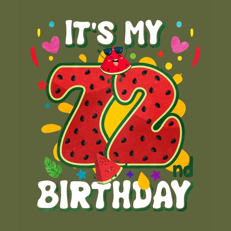 72e anniversaire pastèque
