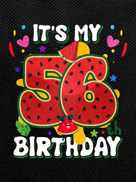 56th Birthday Watermelon