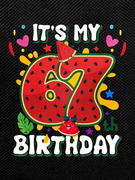 67th Birthday Watermelon