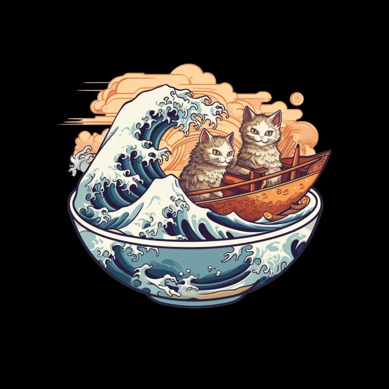 Motif de ramen authentique pour les fans d’otakus et d’anime