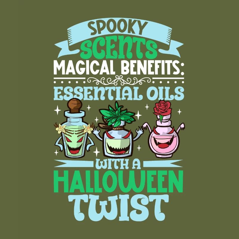 Essential oils for Halloween horror. Essential