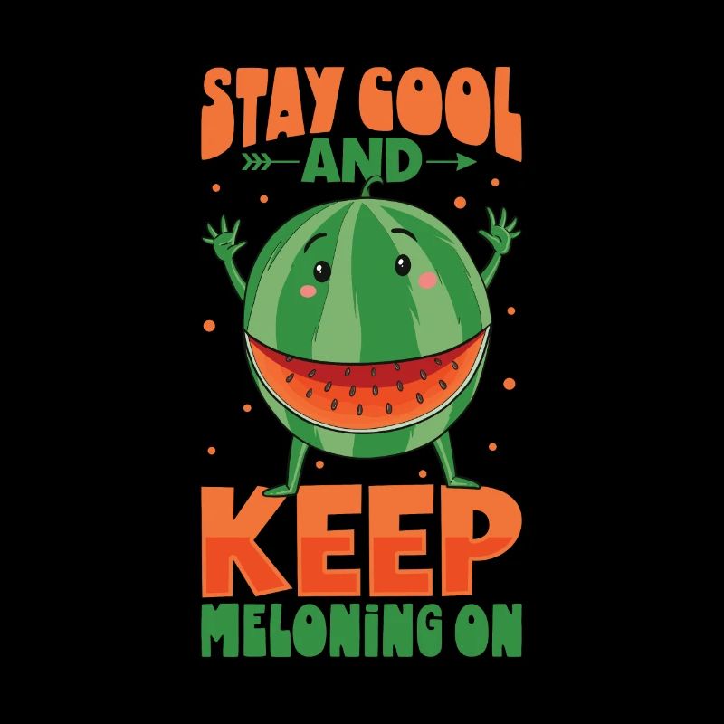 Pastèque Funny Fruit Drôle de dicton