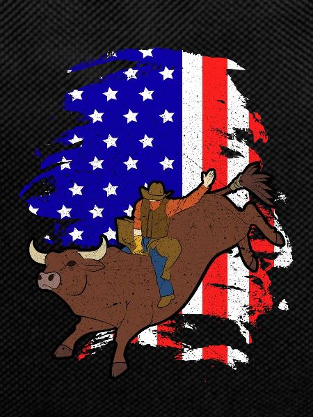 Bulls Riding Rodeo Gift