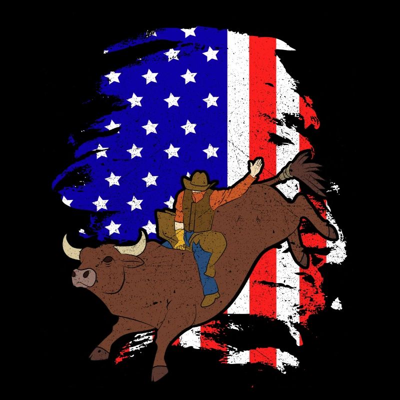 Bulls Riding Rodeo Gift