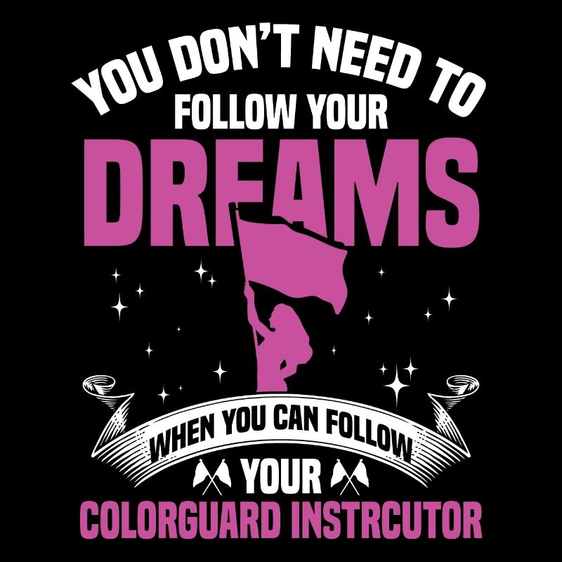 Winter Guard Instructor Colorguard Captain Gift