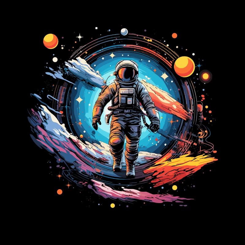 Astronaut in Space Design
