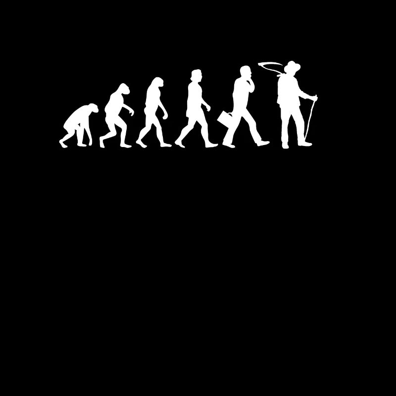 Drôle d'évolution de l'agriculteur motif de