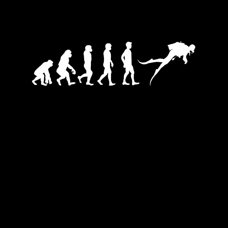 Diver Gift Diver T-shirt Evolution