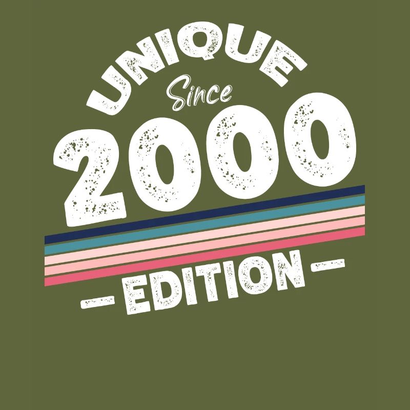 Unique seit 2000 Edition Geburtstag Vintage 2000