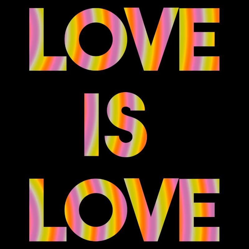 Love is love Pride LGBT Geschenkidee Regenbogen
