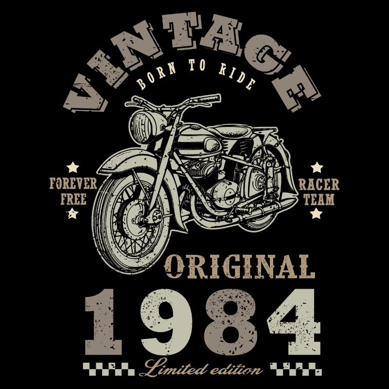 biker Born 1984 birthday 1984 motorcycle