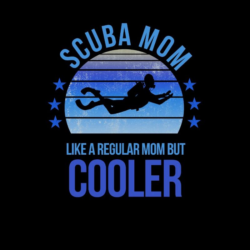 Scuba Mom Diving Diver Muttertag Geburtstag Lustig
