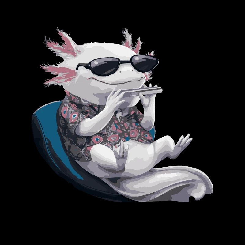 Axolotl Harmonica Playing Gift