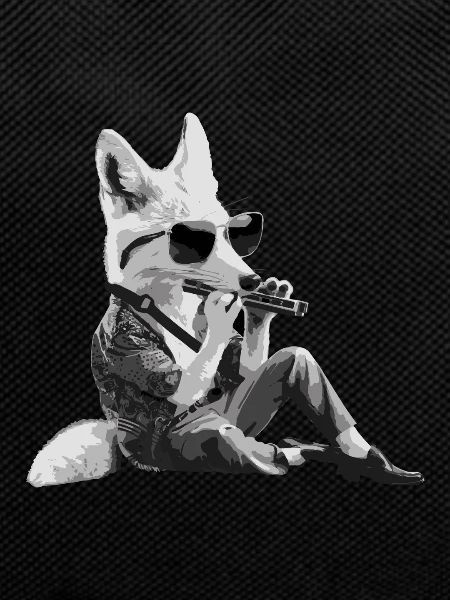 Fox Harmonica Playing Gift