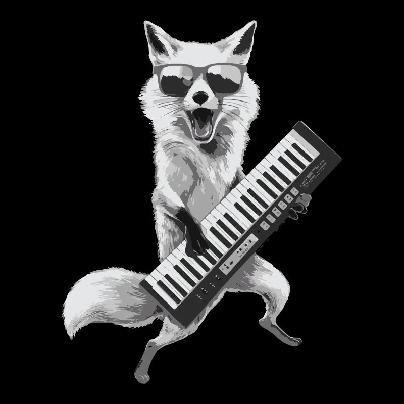 Fox Keytar Keyboard Geschenk