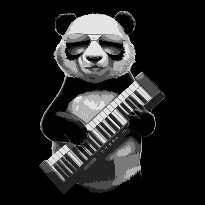 Panda Keytar Keyboard Geschenk