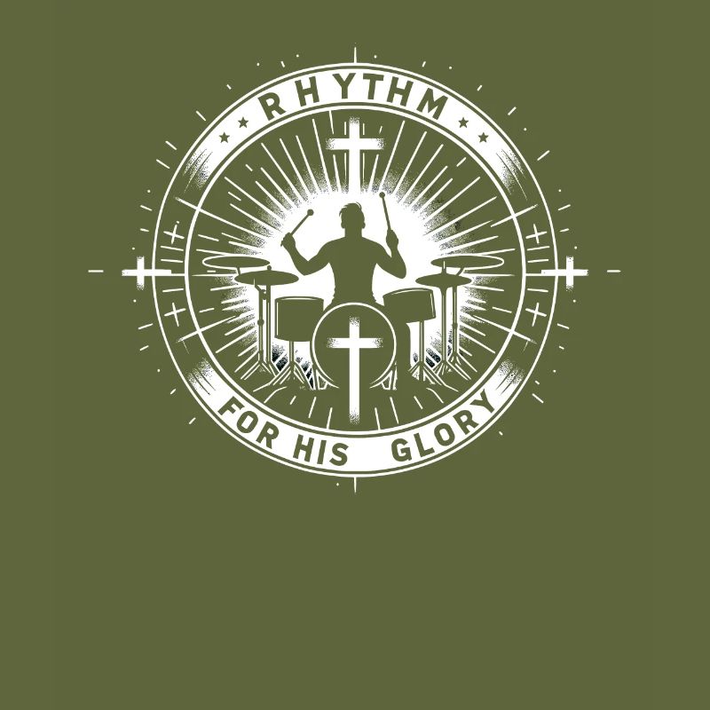 Drum Player Jesus Drum set Pick Jesus Drums Player